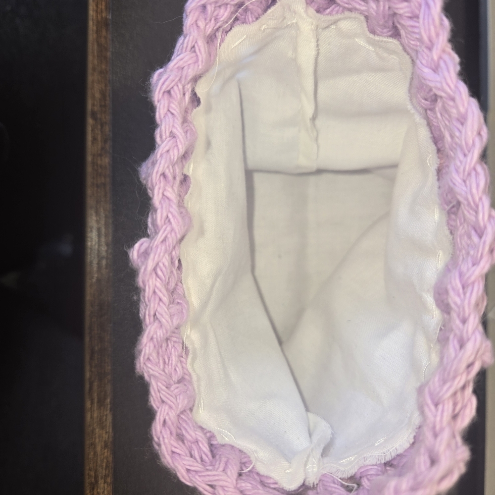 Handcrafted Crochet Drawstring Bag Any Color - Picture 6 of 6